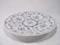 Preview: Teller 26 cm flach festoniert Winterling indischblau indisch bla