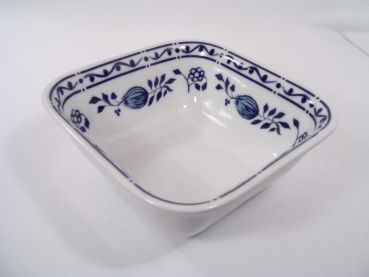 Schüssel 12 x 12 eckig Triptis Zwiebelmuster Porzellan