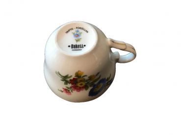 Preview: Espresso tasse festoniert Triptis Blumenbukett Porzellan