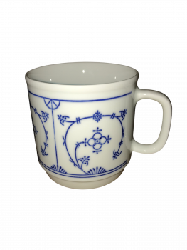 Becher Kaffeebecher 0,30 L Kahla blau saks  indischblau Stroh