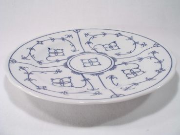 Teller tief 24 cm festoniert Winterling indischblau indisch blau