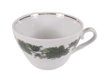 Kaffeetasse Tasse Triptis Porzellan Weinlaub Goldrand