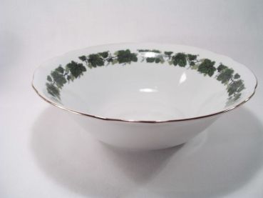 Schüssel 21 cm Triptis Porzellan Weinlaub Goldrand