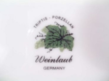 Preview: Espressotasse 0,10 L Triptis Porzellan Weinlaub Goldrand
