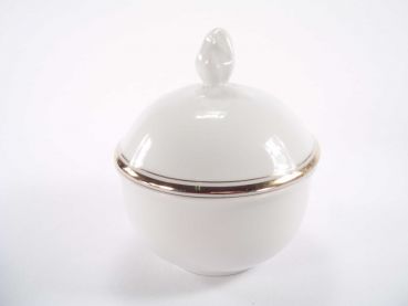 Zuckerdose 0,25 L Triptis Porzellan Goldbandlinie