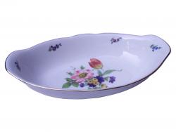Brotkorb 23 cm Blumenbukett Triptis Porzellan