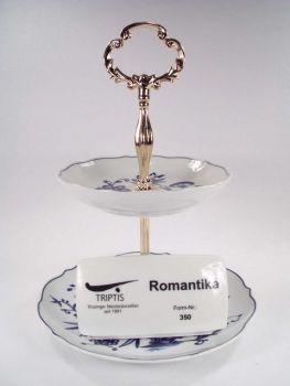 Etagere 14/19 Triptis Zwiebelmuster Porzellan