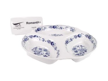 Kabarett 19 cm Triptis Zwiebelmuster Porzellan