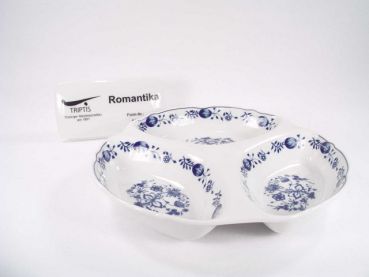 Kabarett 19 cm Triptis Zwiebelmuster Porzellan