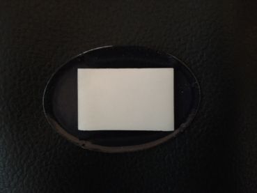 Toilette Schild selbstklebend Emaille Email Blech