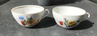 Teetasse Blumenbukett Triptis Porzellan