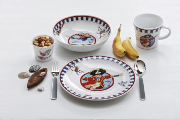 Kindergedeck  Captn Sharky 4 teilig im Geschenkkarton Kahla Porzellan