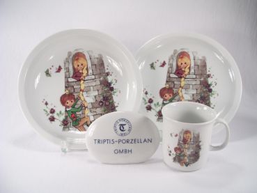 Triptis Kindergedeck Rapunzel 3 teilig im Geschenkkarton