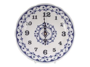 Wanduhr Winterling indischblau indisch blau
