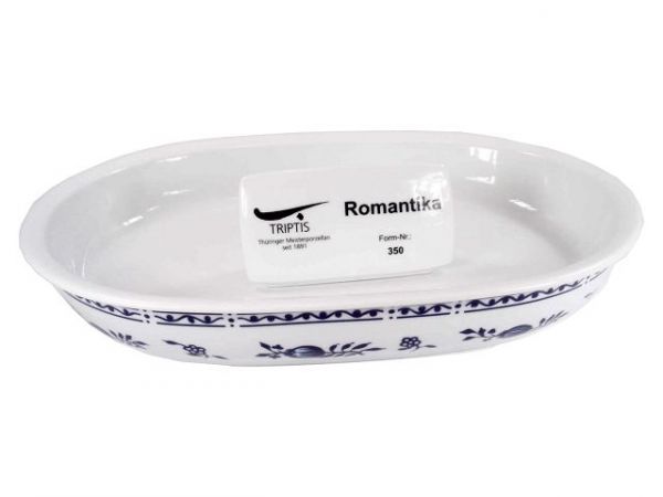 Auflaufform oval 29 cm Triptis Zwiebelmuster Porzellan