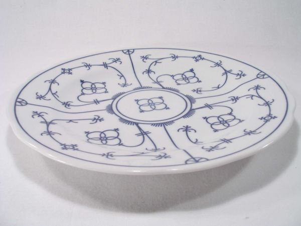 Teller tief 24 cm festoniert Winterling indischblau indisch blau