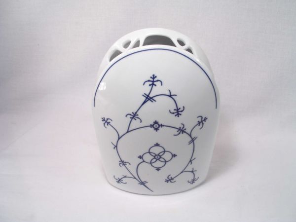 Vase Blumenvase hoch Winterling indischblau indisch