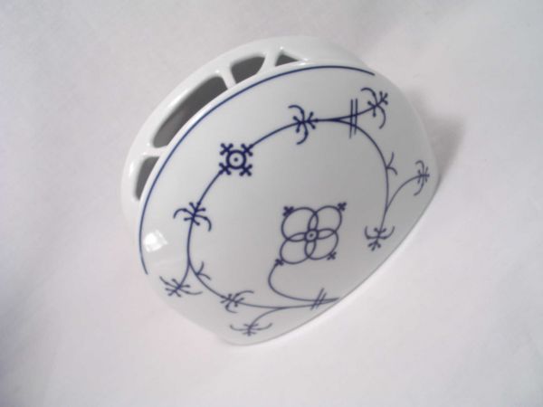 Vase Blumenvase niedrig Winterling indischblau