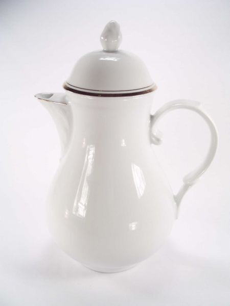 Kaffeekanne 1,3 L  Triptis Porzellan Goldbandlinie