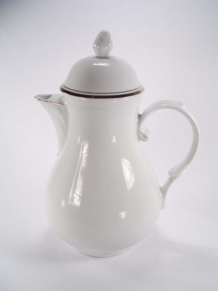 Kaffeekanne 1,3 L  Triptis Porzellan Goldbandlinie