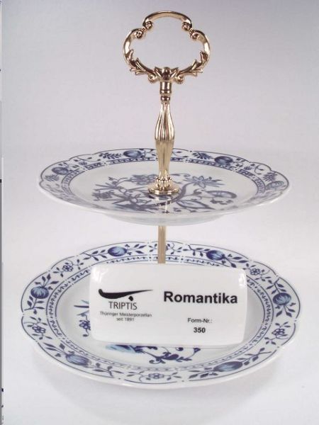 Etagere 19/23,5 Triptis Zwiebelmuster Porzellan
