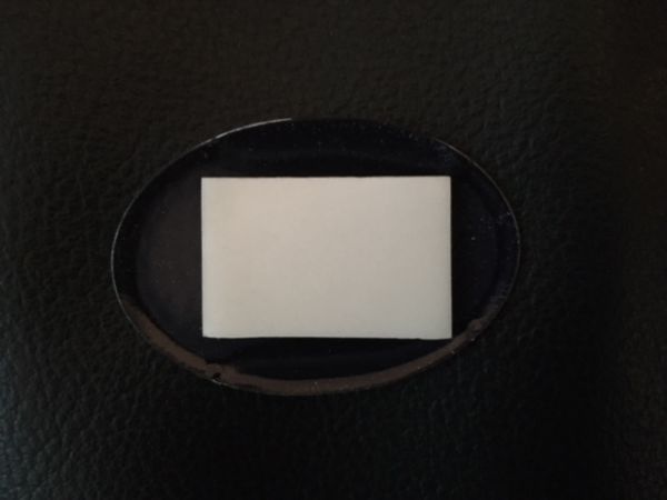 Toilette Schild selbstklebend Emaille Email Blech