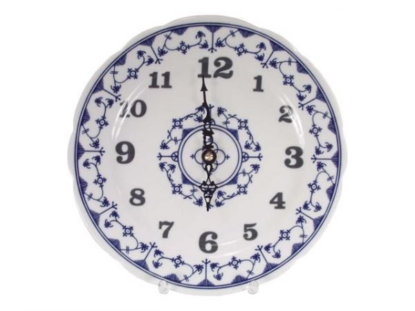 Wanduhr Winterling indischblau indisch blau