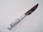 Tafelmesser indischblau Strohmuster Messer